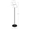 Azar Displays Black Pedestal Sign Holder for Floor Swivel Frame for Portrait/Landscape on Straight Pole Stand 300356-BLK - alternate 2